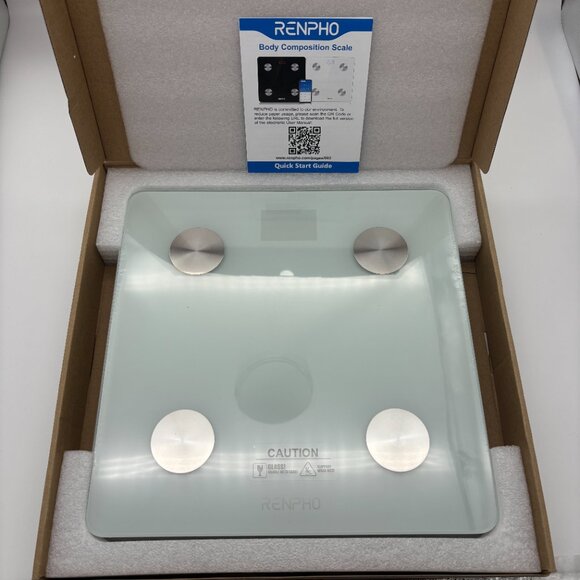 RENPHO Digital Body Fat BMI Body Composition Wireless Bathroom Scale, ES-CS20M-W - Picture 1 of 4